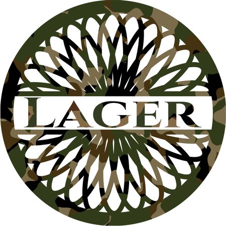 Lager on camo pattern