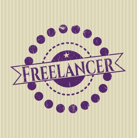 Freelancer grunge style stamp