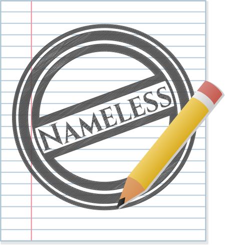 Nameless pencil strokes emblem