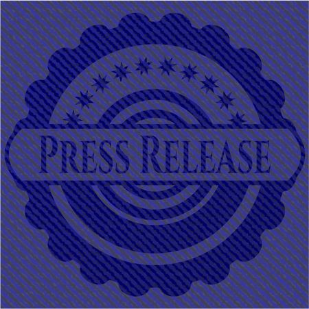 Press Release with jean texture