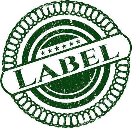 Label grunge seal