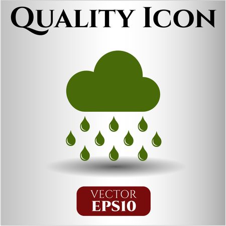 Rain icon or symbol