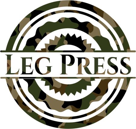 Leg Press on camo pattern