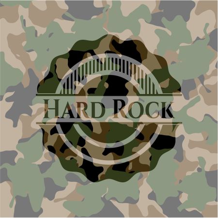 Hard Rock on camo pattern