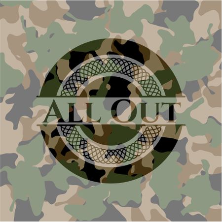 All Out on camo pattern