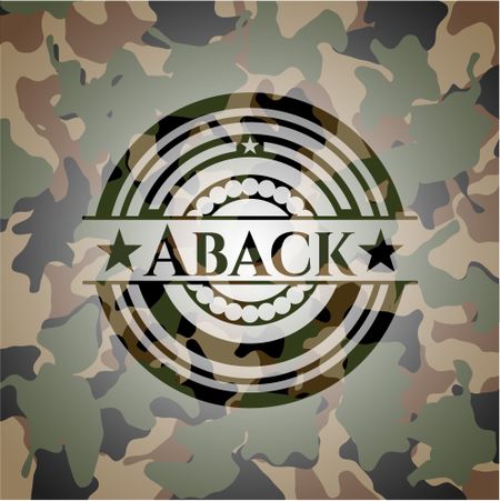 Aback on camo pattern