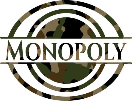 Monopoly on camo pattern