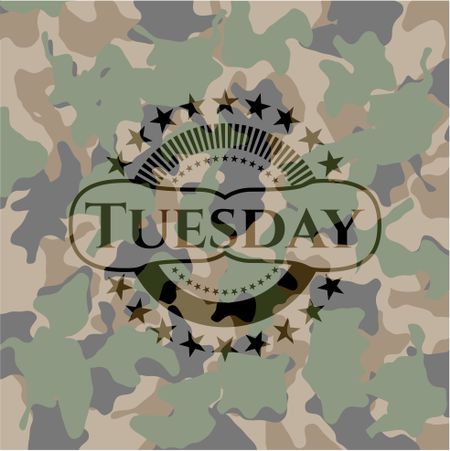 Tuesday camouflaged emblem