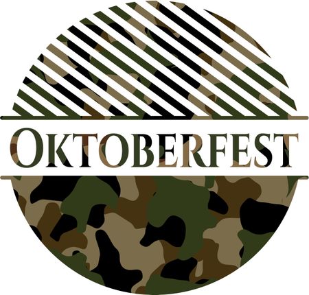 Oktoberfest camouflaged emblem