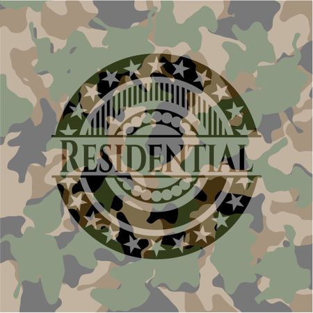 Residential on camo pattern