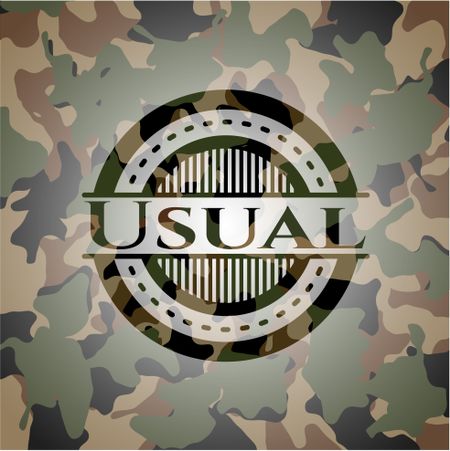 Usual camouflage emblem
