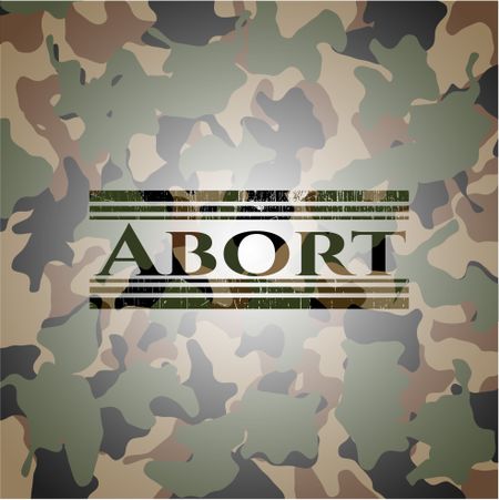 Abort camouflage emblem
