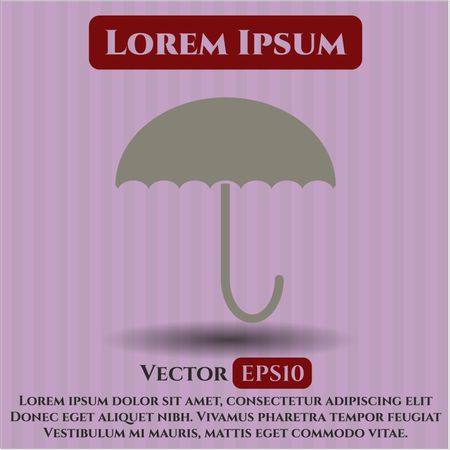 umbrella icon vector symbol flat eps jpg app web concept website