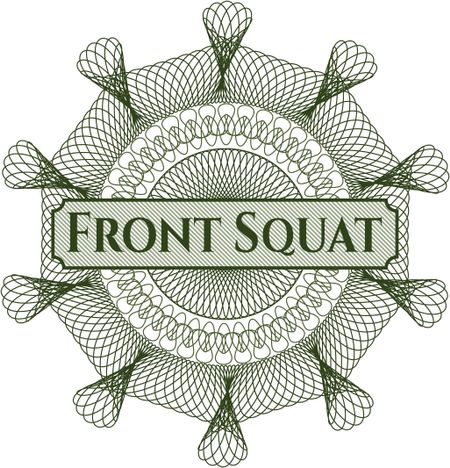 Front Squat rosette or money style emblem