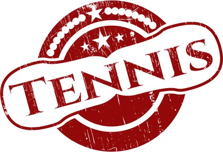 Tennis rubber grunge texture stamp