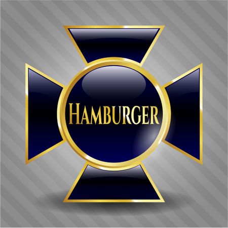 Hamburger gold badge or emblem