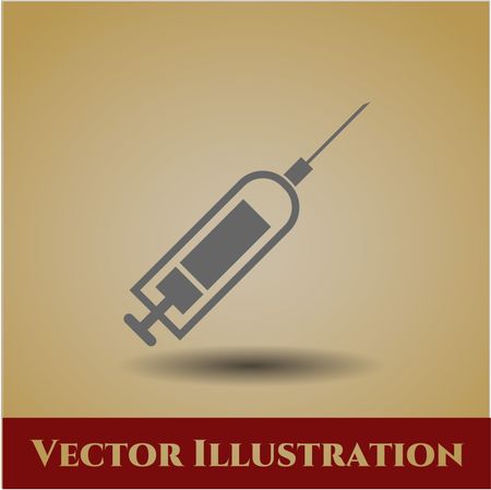 syringe icon vector symbol flat eps jpg app web concept website