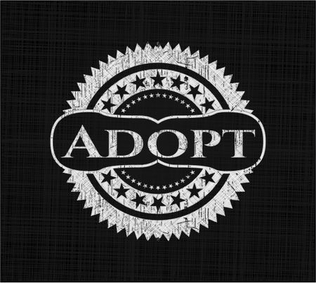 Adopt on chalkboard
