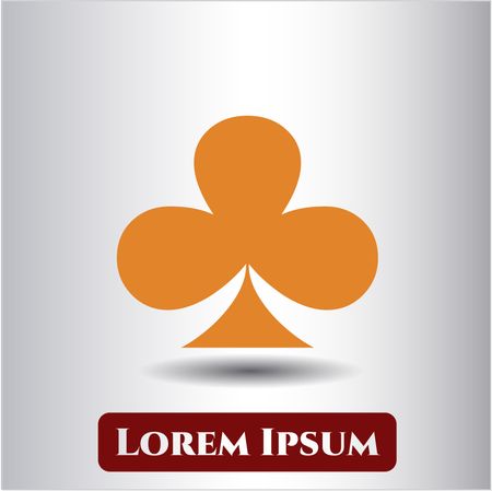 poker clover icon vector symbol flat eps jpg app web