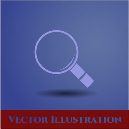 magnifying glass icon vector symbol flat eps jpg app