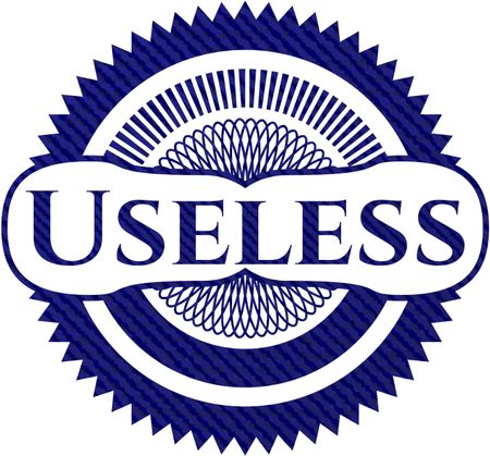Useless with jean texture