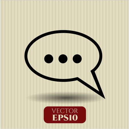 speech bubble icon vector symbol flat eps jpg app web