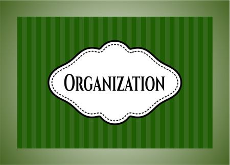 Organization colorful poster