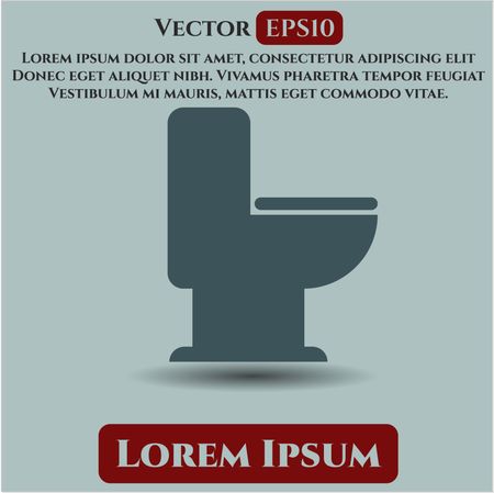 wc toilet icon vector symbol flat eps jpg app web concept