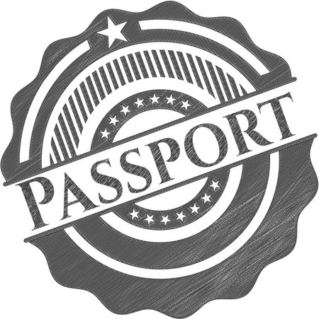 Passport pencil draw