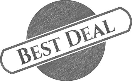 Best Deal emblem drawn in pencil