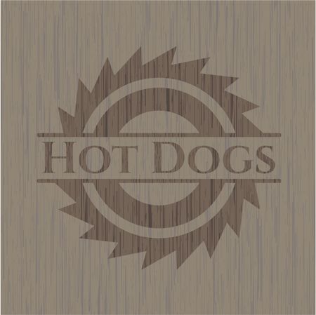 Hot Dogs wooden signboards
