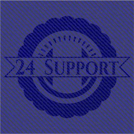 24 Support with denim texture