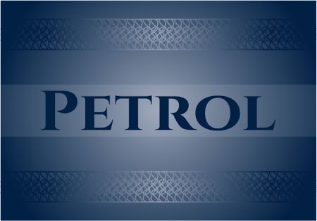 Petrol retro style card, banner or poster