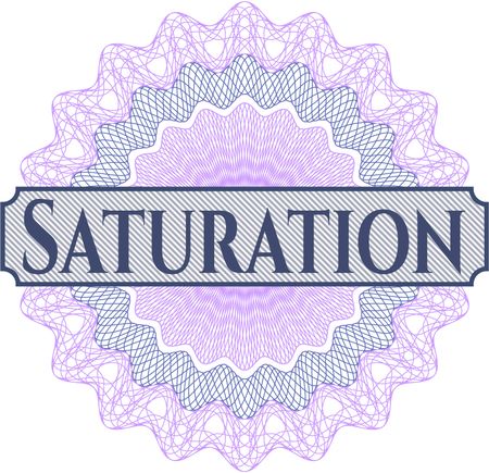 Saturation abstract linear rosette