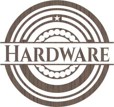 Hardware wooden emblem