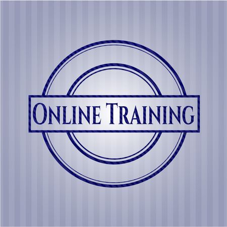 Online Training with jean texture