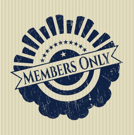 Members Only rubber stamp