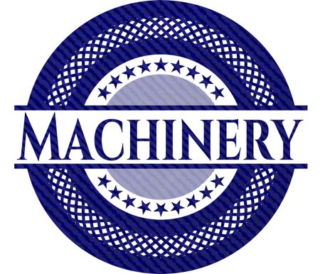 Machinery with denim texture