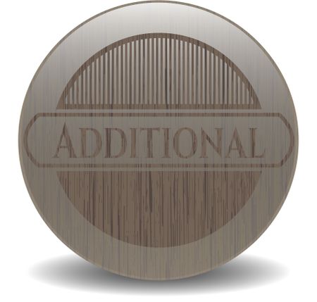 Additional retro wooden emblem