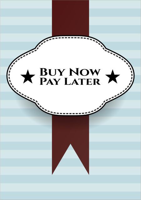 Buy Now Pay Later colorful poster