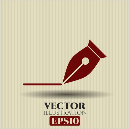 Writer icon vector symbol flat eps jpg app web concept website