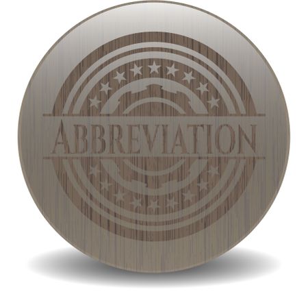 Abbreviation wood emblem. Vintage.