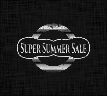 Super Summer Sale chalkboard emblem
