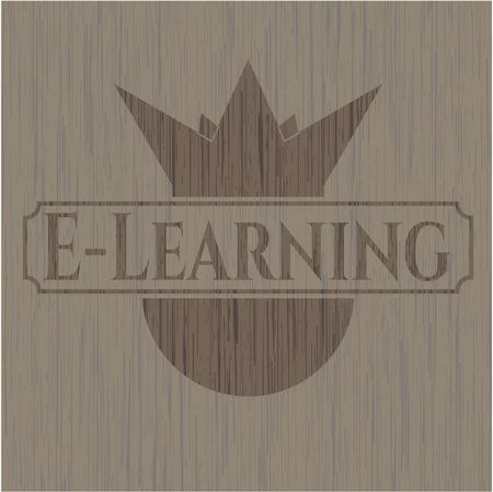 E-Learning wood signboards