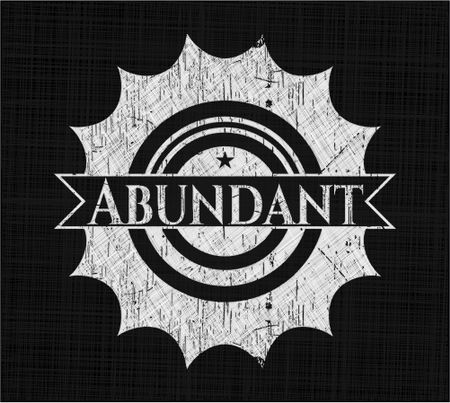 Abundant chalkboard emblem