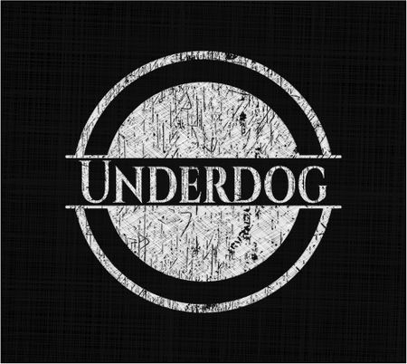 Underdog chalkboard emblem