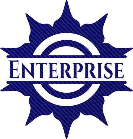 Enterprise with denim texture
