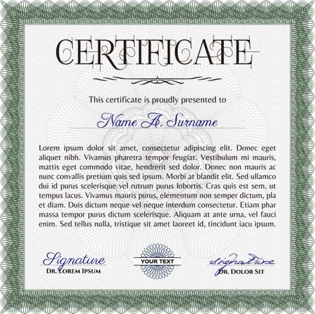 certificate template eps10 jpg of achievement diploma vector illustration design completion