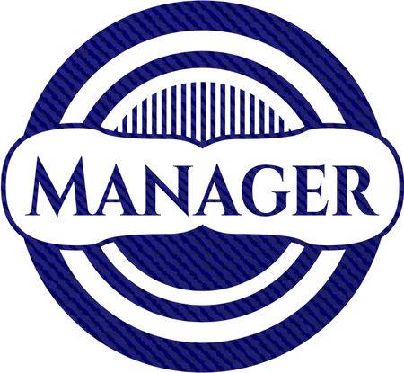 Manager with jean texture
