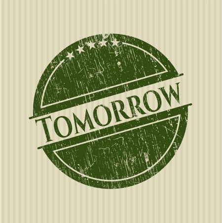 Tomorrow rubber grunge texture seal
